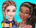 Игра Принцессы Тренировки Друзья | Princess Workout Buddies